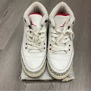 White Cement Jordan 3 2003 Size 6.5Y